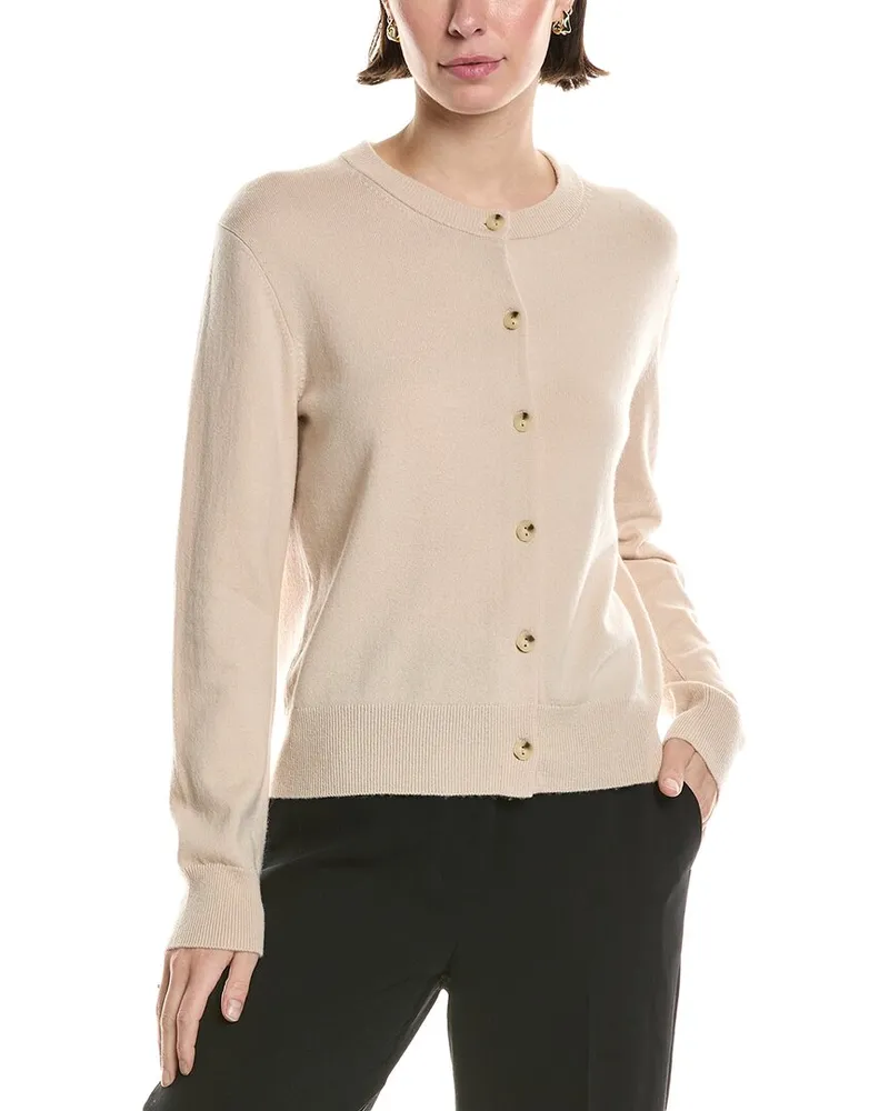 Vince Wool & Cashmere-Blend Cardigan Brown