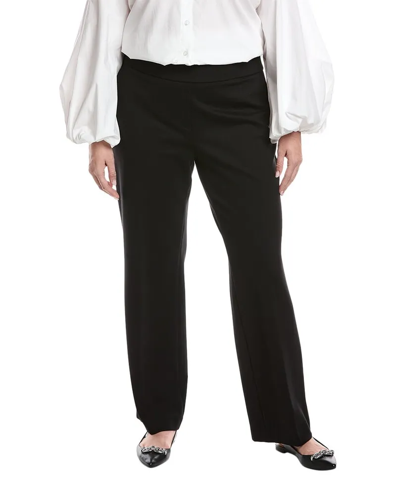 Anne Klein Compression Pull-On Slash Pocket Trouser Black