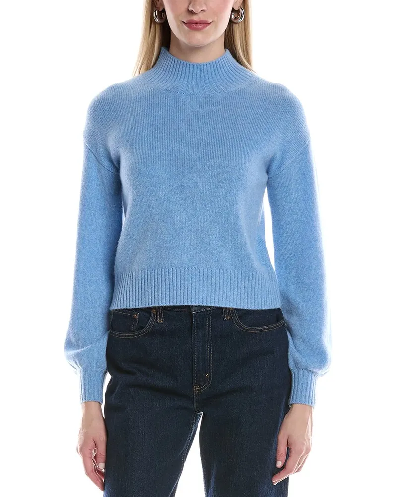 philosophy Balloon Sleeve Cashmere Sweater Blue