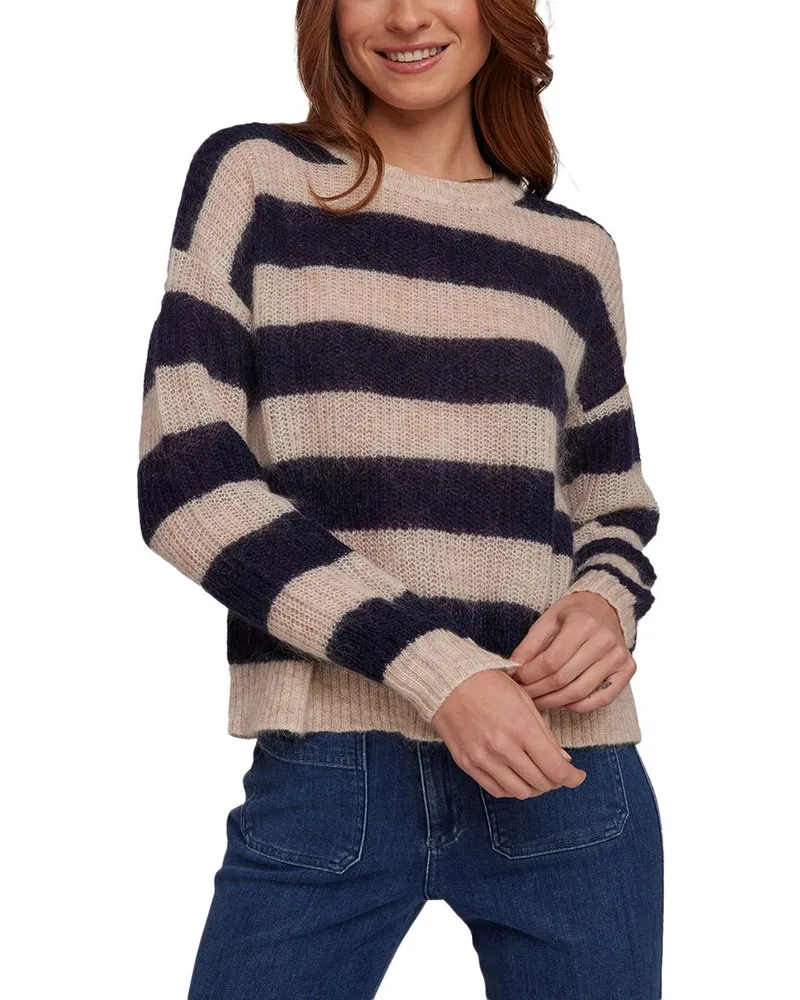 Bella Dahl Mohair & Wool-Blend Relaxed Sweater Nocolor