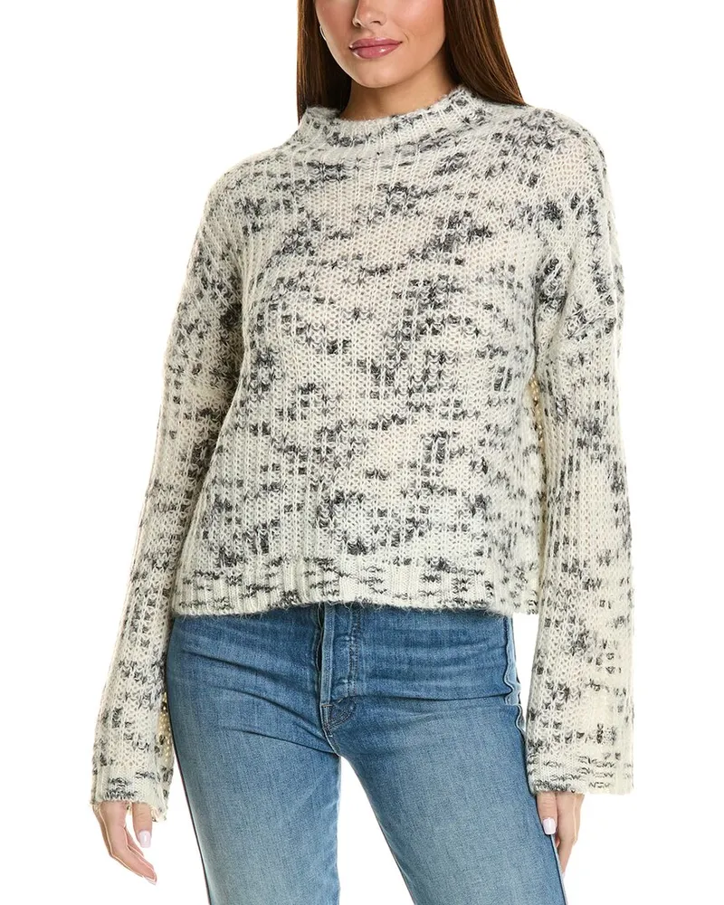 Bella Dahl Mockneck Wool-Blend Sweater Black