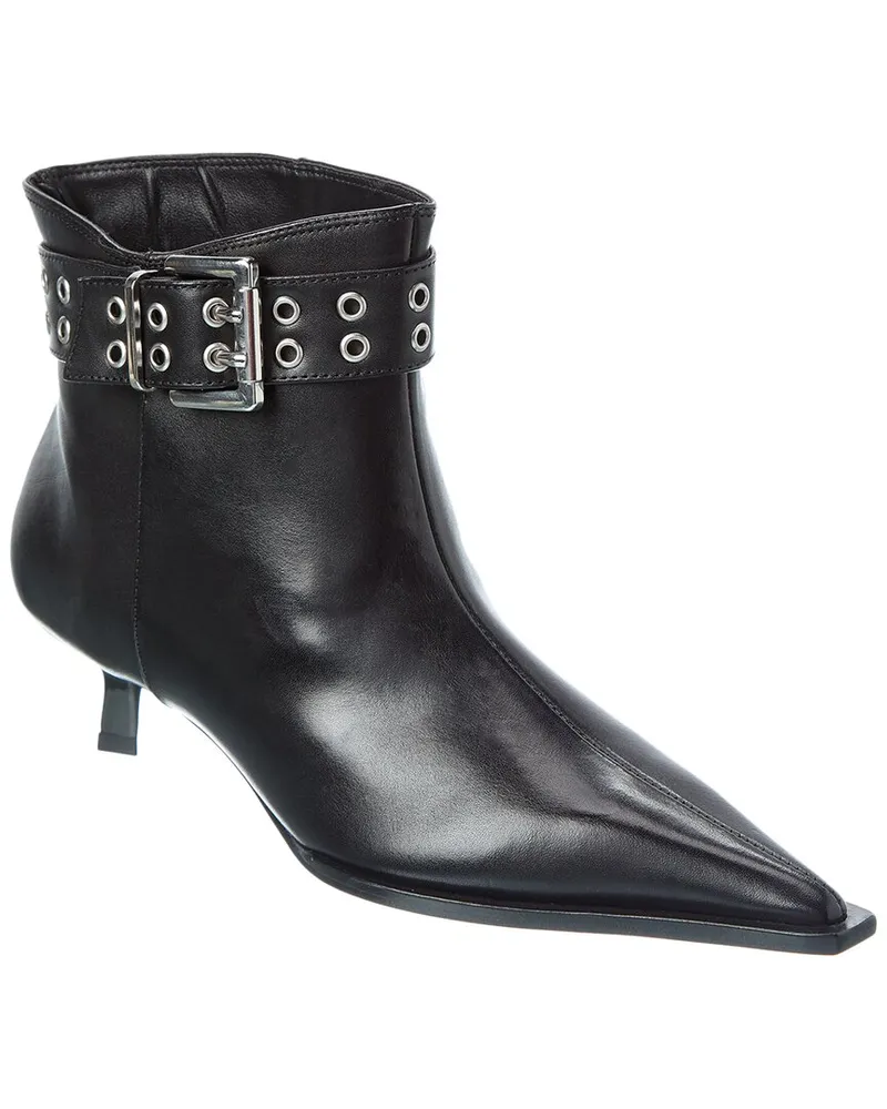 Schutz Jess Leather Bootie Black