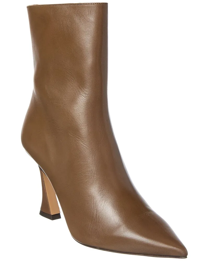Alexandre Birman Bell 85 Leather Bootie Grey