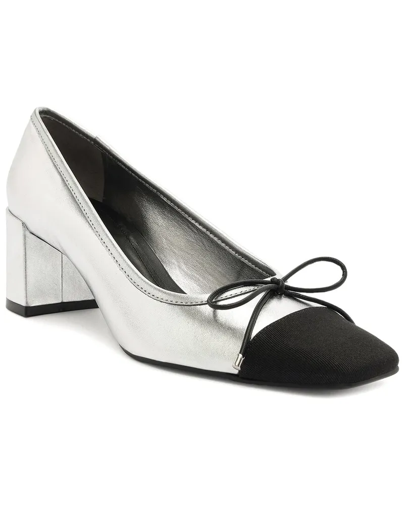 Schutz Arissa Block Leather Pump Black