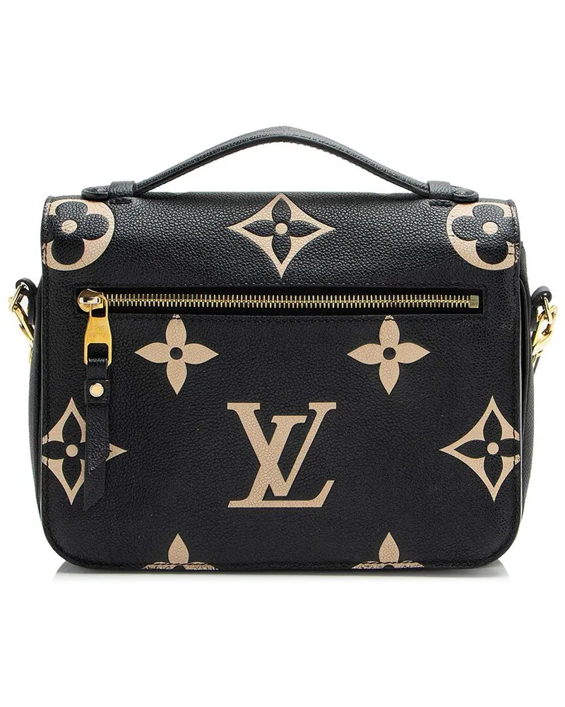 Louis Vuitton Black Giant Monogram Empreinte Bicolor Pochette Metis (Authentic  Pre-Loved Nocolor