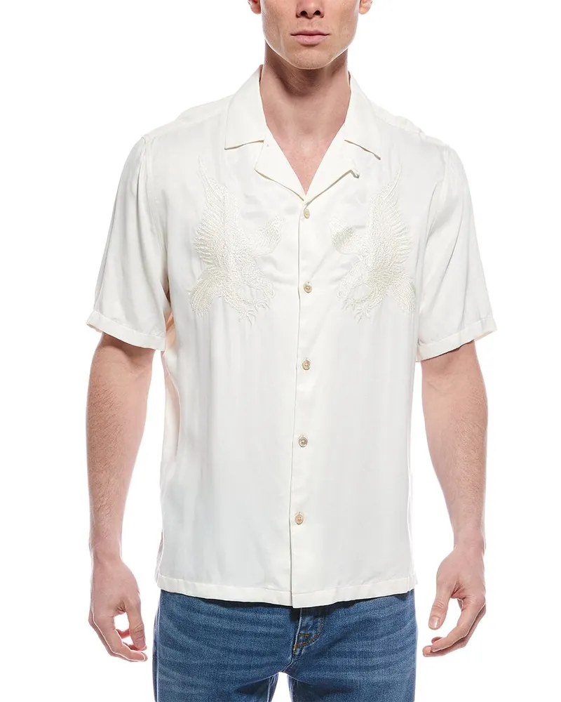 AllSaints Aquila Relax Fit Shirt White
