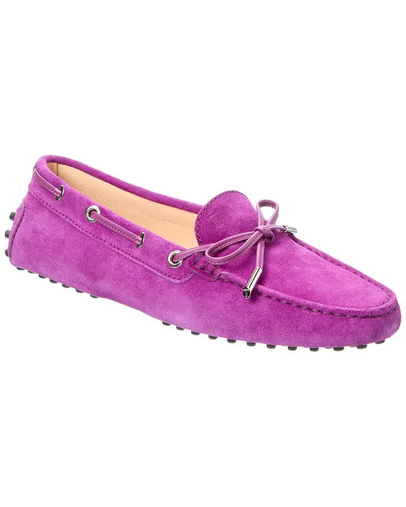 TOD'S TOD’s Gommino Suede Loafer Purple