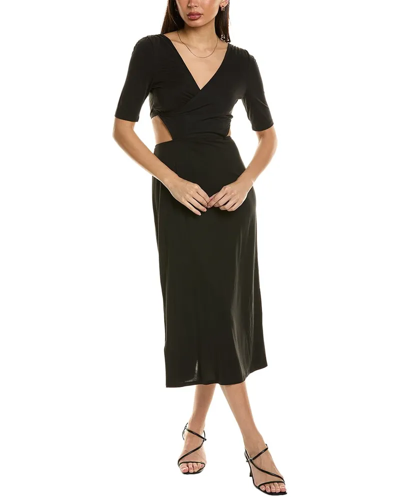 Equipment Genevieve Midi Dress Black