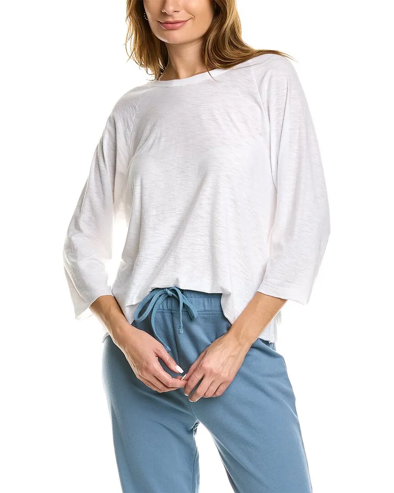 James Perse Raglan Top White