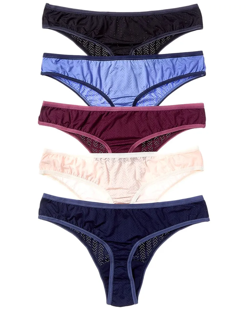Hanky Panky Set of 5 Natural Thong Nocolor