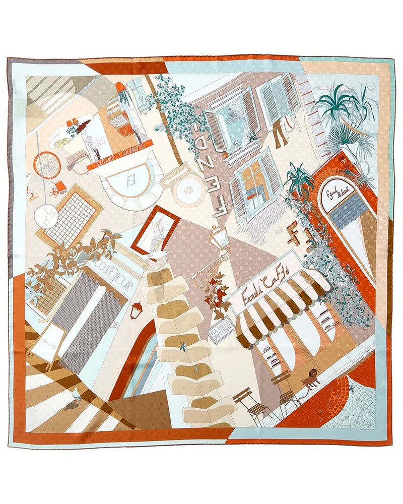 Fendi Foulard Silk Scarf Nocolor
