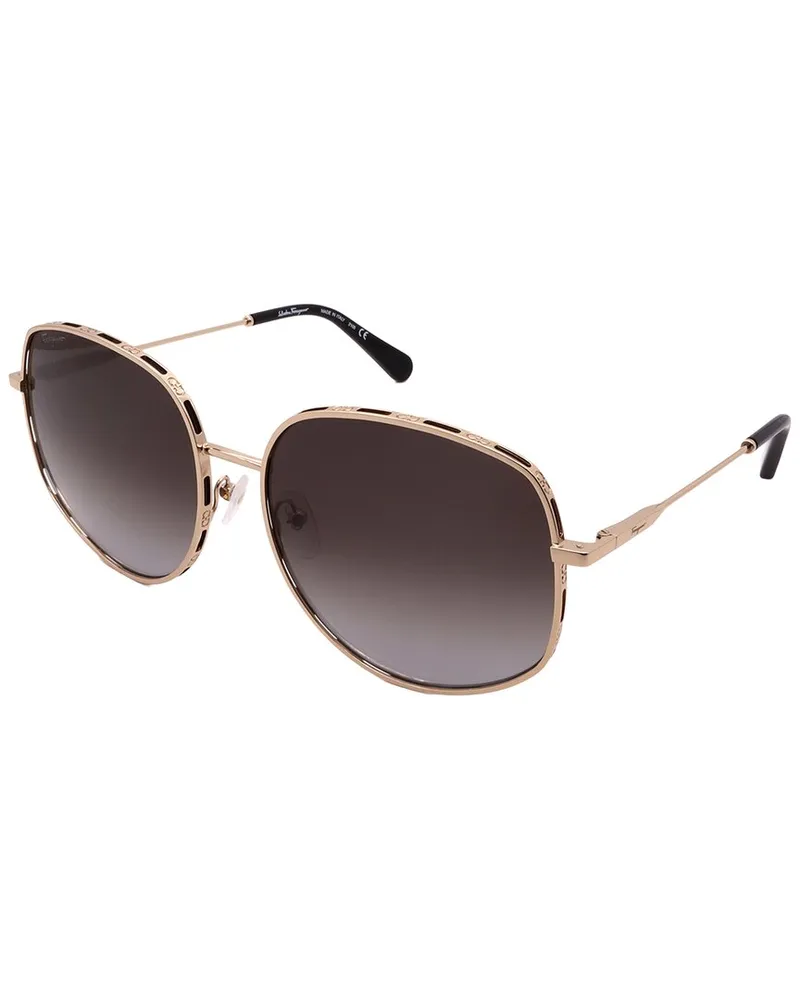 Ferragamo Unisex SF277S 61mm Sunglasses Gold