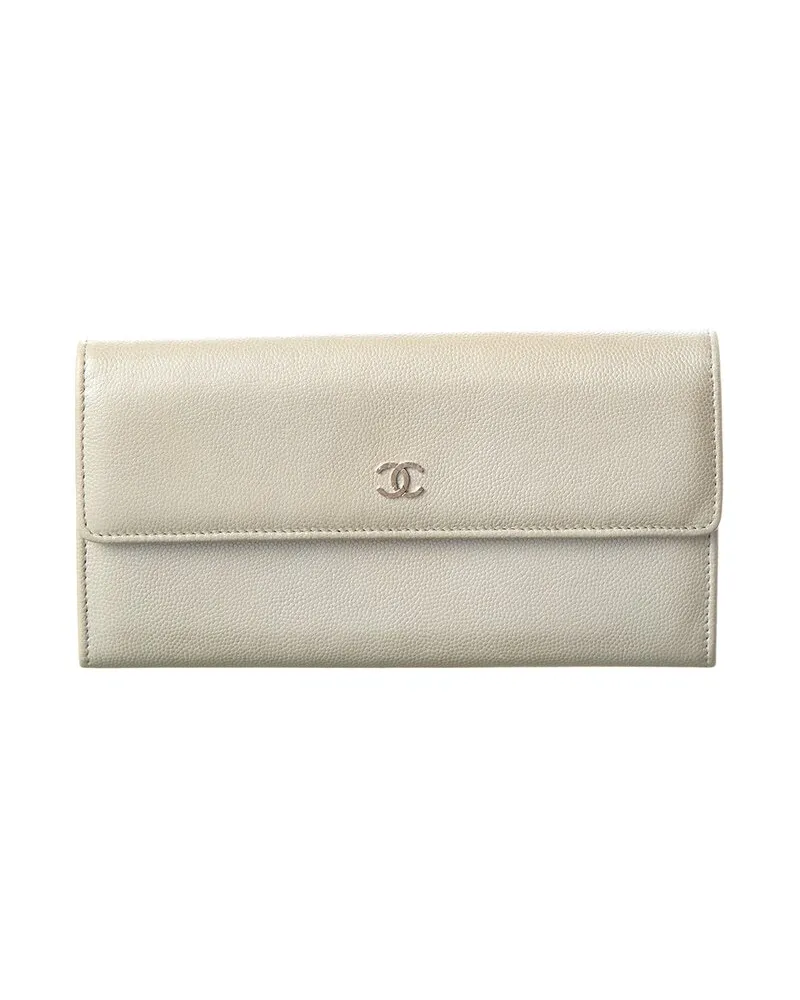 Chanel Navy Blue Lambskin Leather CC Wallet (Authentic Pre-Loved Nocolor