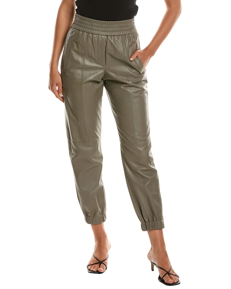 Brunello Cucinelli Leather Jogger Nocolor