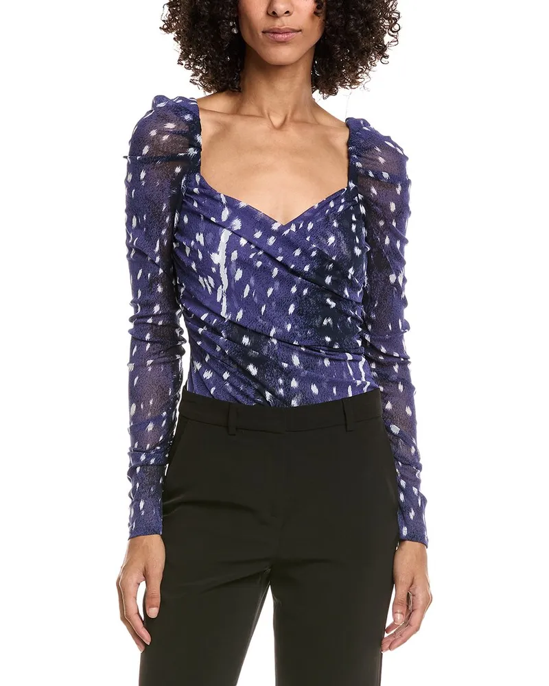 Diane von Furstenberg Ash Bodysuit Blue