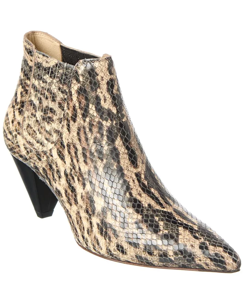 TOD'S TOD’s Snake-Embossed Leather Boot Beige