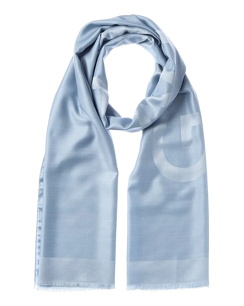 Givenchy 4G Wool Scarf Blue