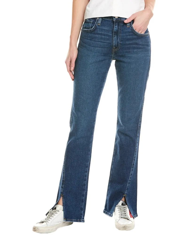 HUDSON Jeans Barbara High-Rise Indigo Bells Baby Boot Jean Blue