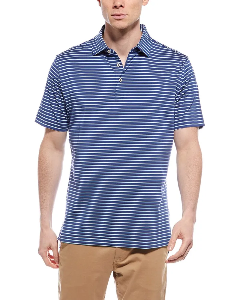 Peter Millar Dunnes Performance Jersey Polo Blue