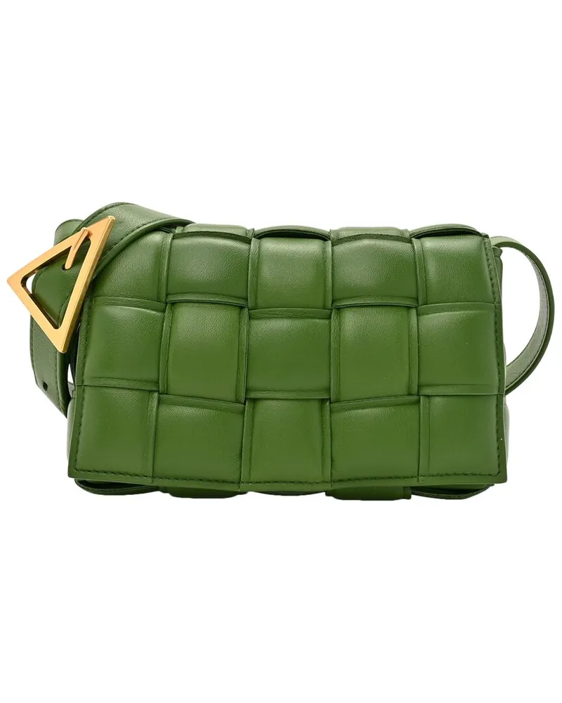 Bottega Veneta Avocado Maxi Intrecciato Leather Small Padded Cassette  Crossbody Bag (Authentic Pre-Loved Nocolor