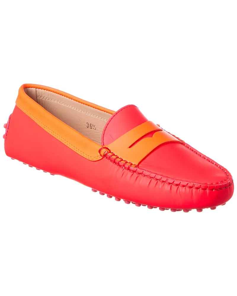 TOD'S TOD’s Gommino Leather Loafer Orange