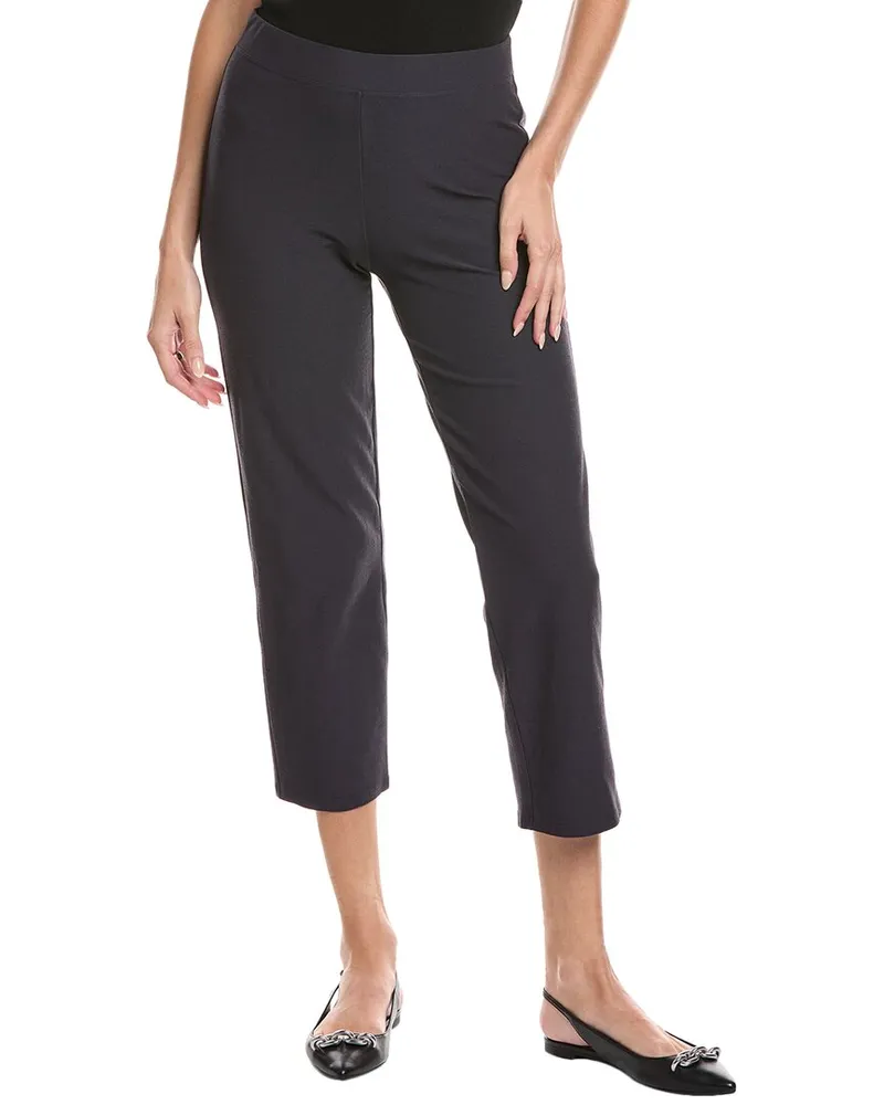 Eileen Fisher Petite Straight Ankle Pant Blue