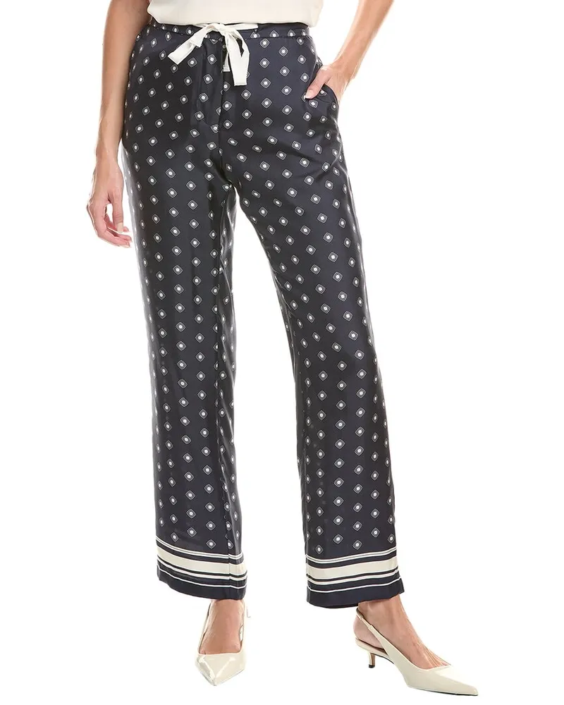 Officine Generale Officine Generale Magali Silk Pant Blue