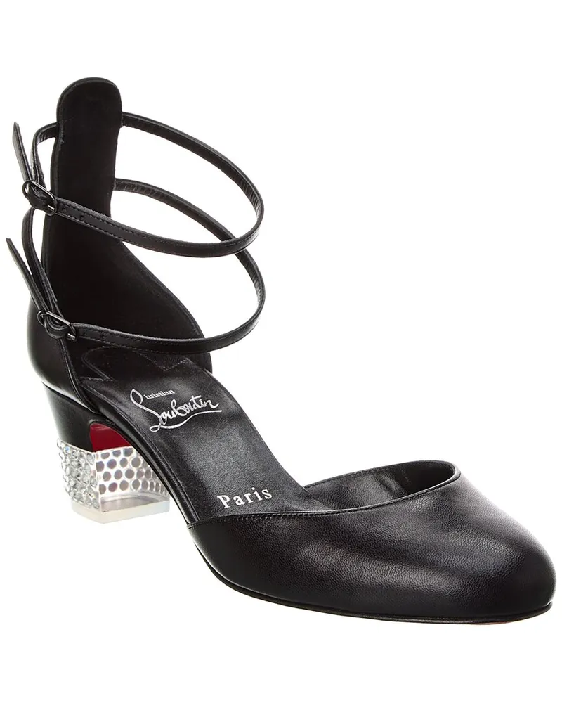 Christian Louboutin Cassandrinetta 45 Leather Pump Black