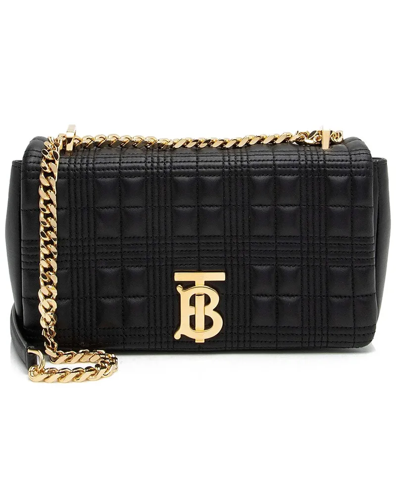Burberry Black Quilted Lambskin TB Lola Chain Small Crossbody (Authentic Pre-Loved Nocolor