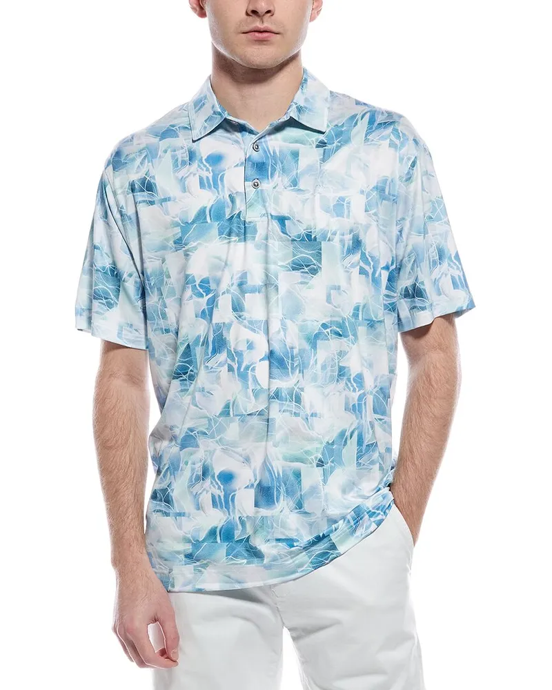Robert Graham Addis Classic Fit Polo Shirt Blue