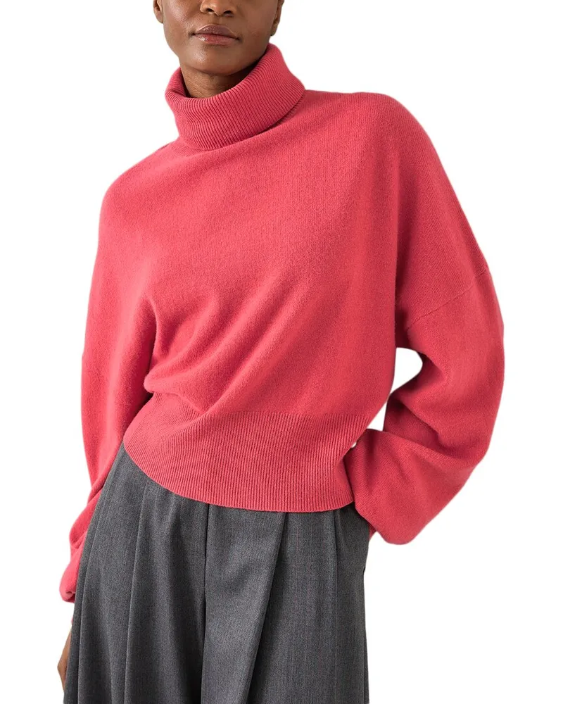 L.K.Bennett  Isla Knitted Wool Top Pink