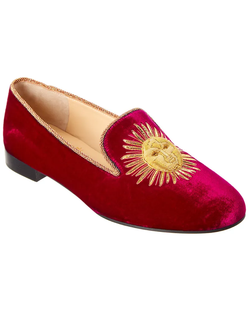 Christian Louboutin Morning Sakouette Velvet Loafer Purple