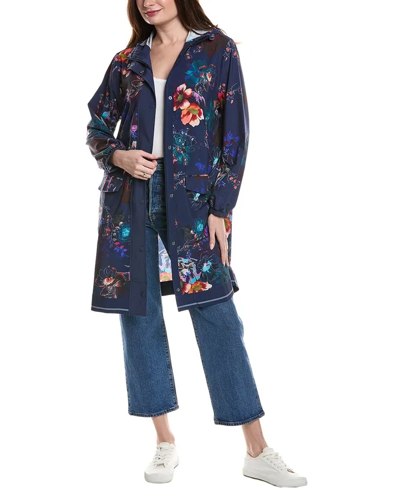 Johnny Was Bee Active Trench Coat Blue