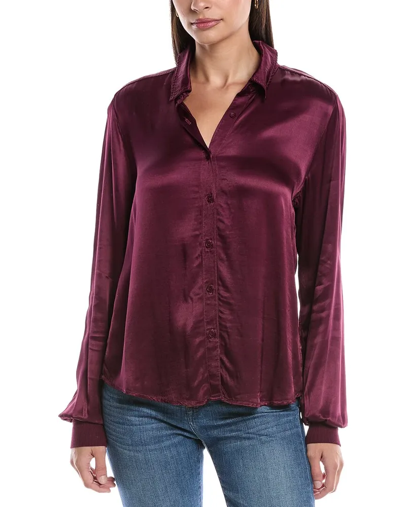 Michael Stars Meredith Shirt Purple