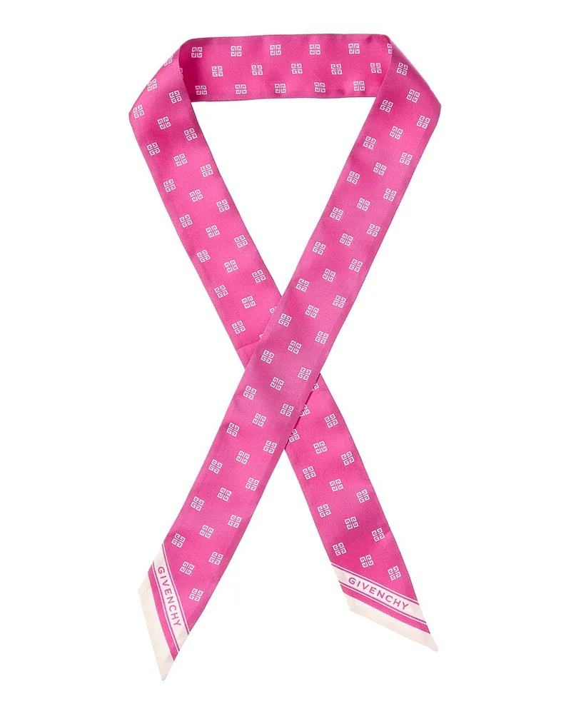 Givenchy Bandeau Silk Scarf Pink