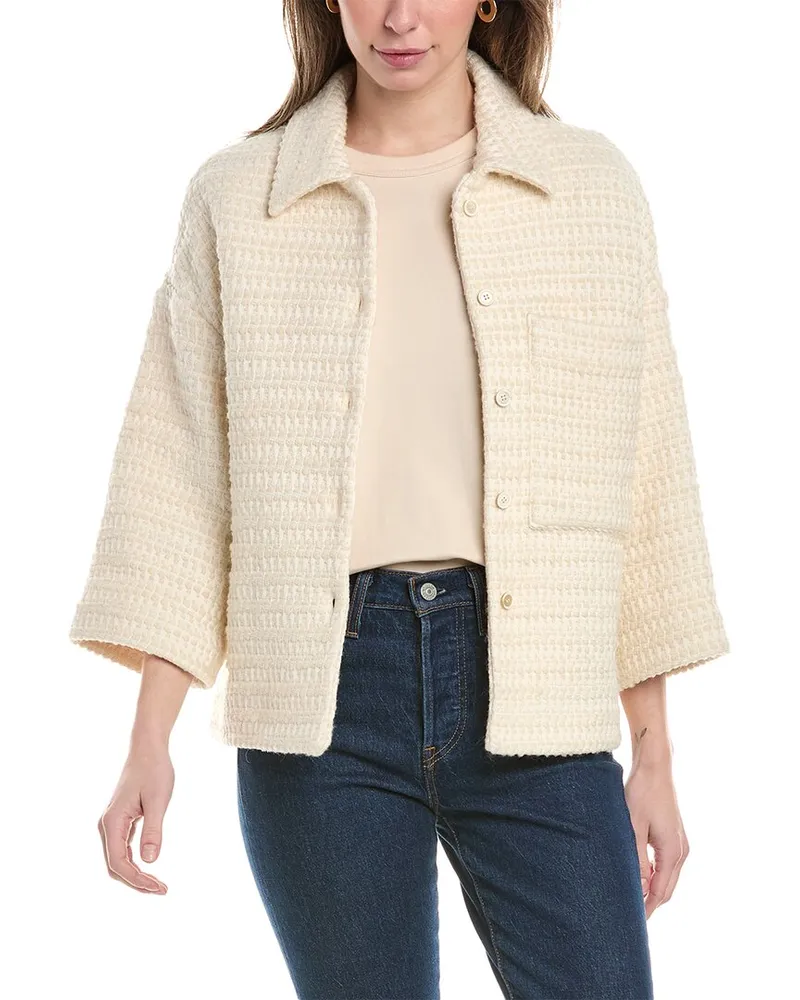 Piazza Sempione Wool-Blend Jacket White