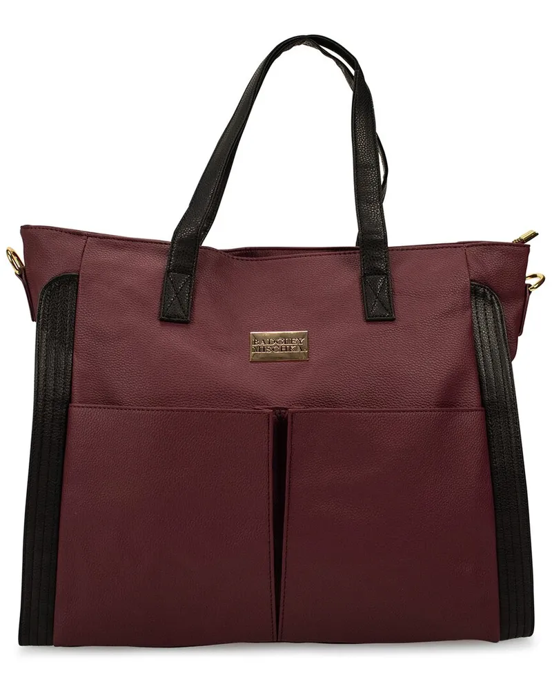 Badgley Mischka Rose XL Travel Tote Red