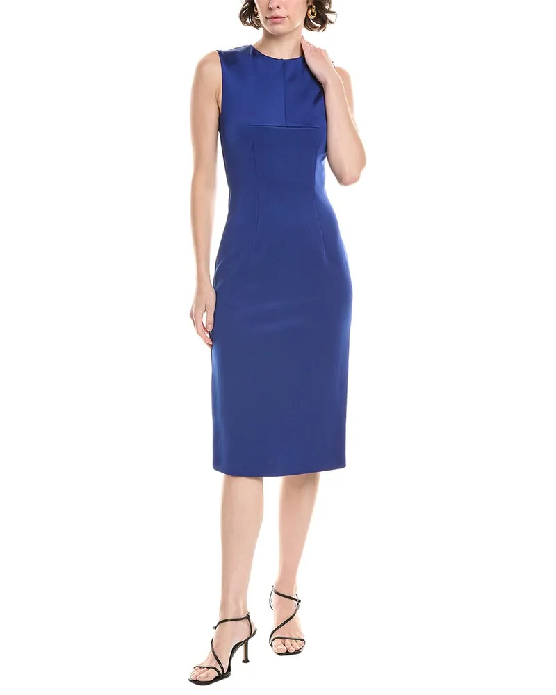 SPORTMAX Andina Midi Sheath Dress Blue