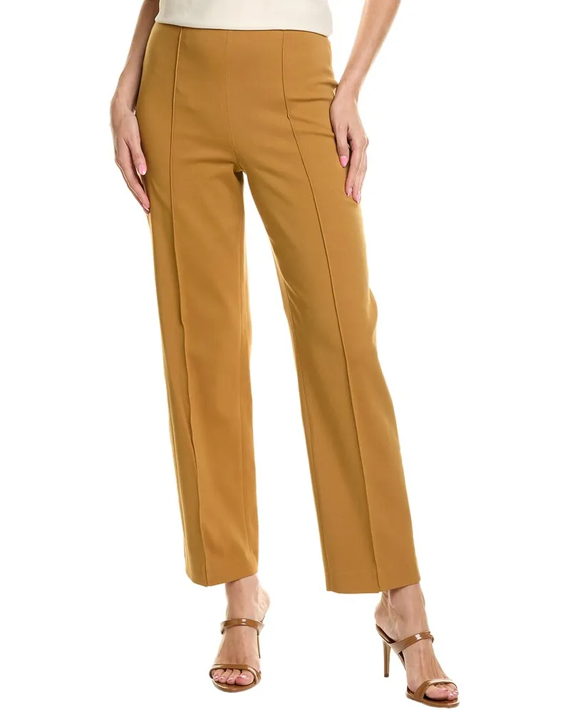 Anne Klein High-Rise Darted Pant Brown