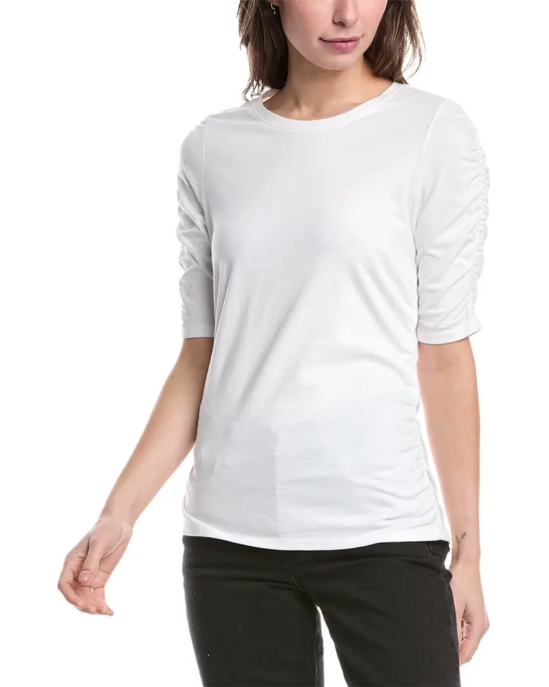 Rag & Bone Juliet Shirred T-Shirt White