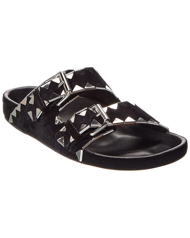 Isabel Marant Lennyo Suede Sandal Black