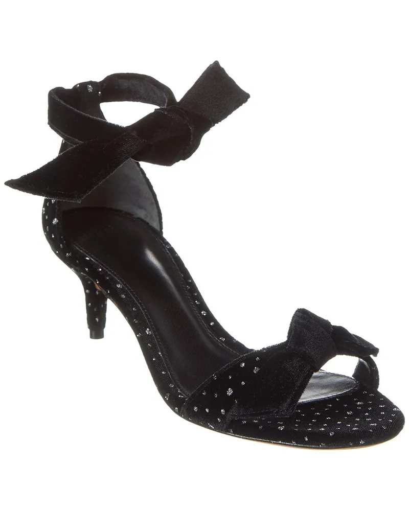 Alexandre Birman Clarita 50 Velvet Sandal Black