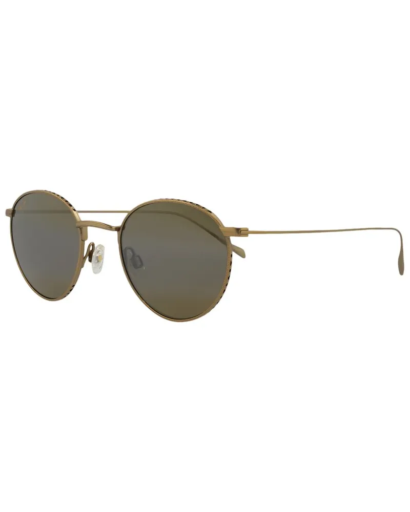 Maui Jim Unisex H757 48mm Polarized Sunglasses Gold