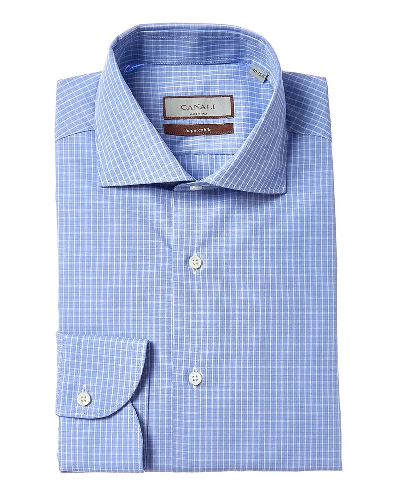Canali Dress Shirt Blue