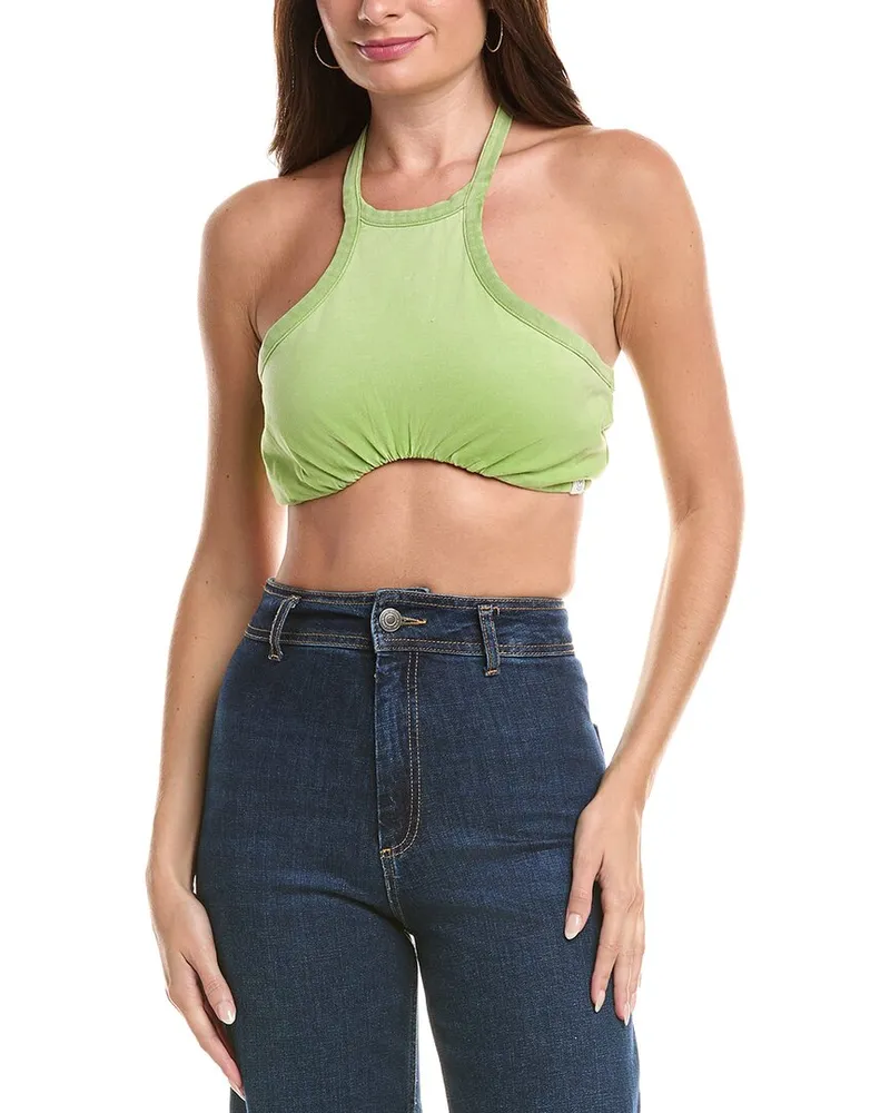 SER.O.YA Nellie Halter Tank Top Green