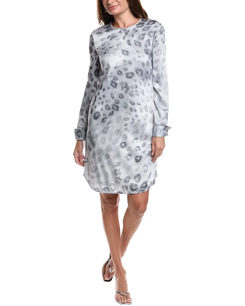 ST. JOHN Printed Dress Gray