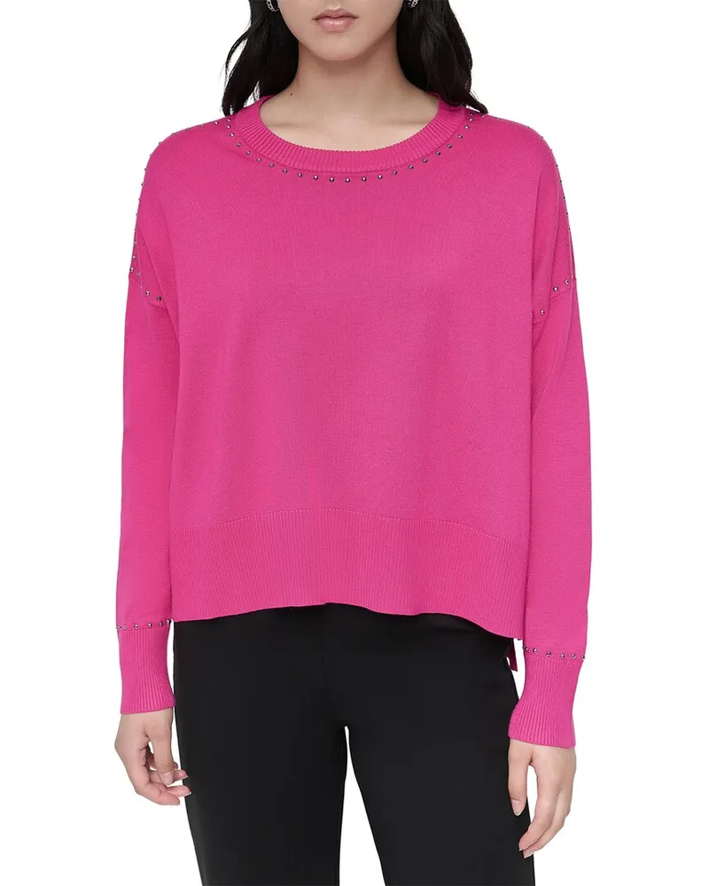 DKNY Studded Sweater Pink