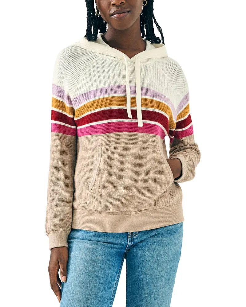 Faherty Throwback Cashmere-Blend Hoodie Nocolor
