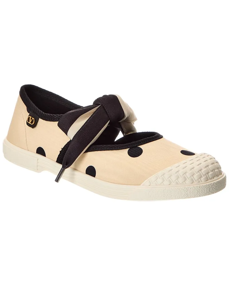 Valentino Garavani Bay By Bay Canvas Ballerina Sneaker White