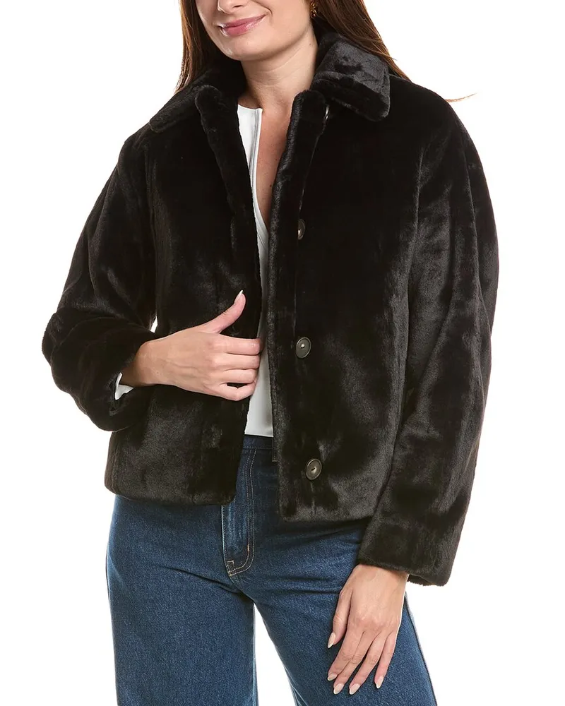 Vince Trucker Jacket Black